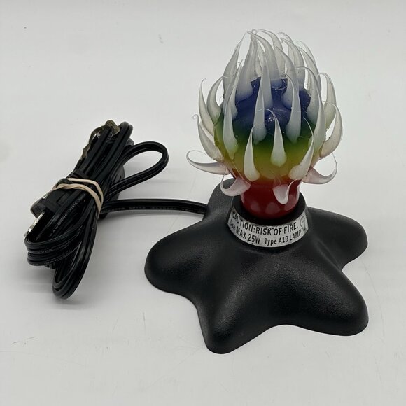 Vintage Y2K Retro Rainbow Spiky Light Bulb Silicone Spikes w/Lamp Base 2003 - Picture 1 of 8